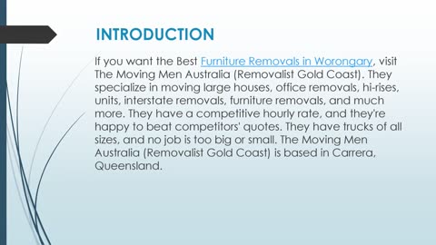 Best Furniture Removals in Worongary