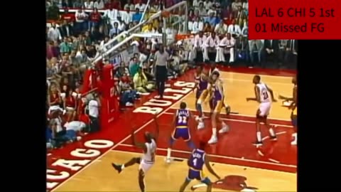 1991 NBA Finals Game 1 Michael Jordan 10 Missed FGs