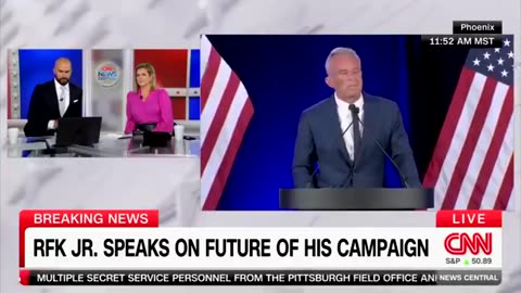 Lying CNN cut away from RFK Jr's speech as he was explaining how the DNC rigged the primary