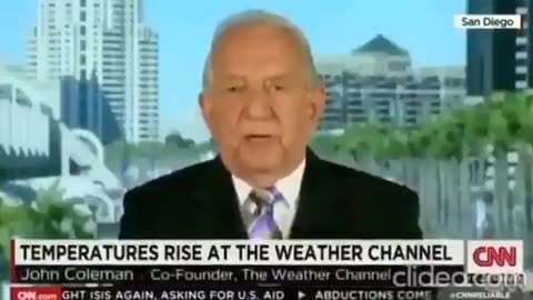 Founder of The Weather Channel tells Brian Stelter of CNN that climate change is a hoax.