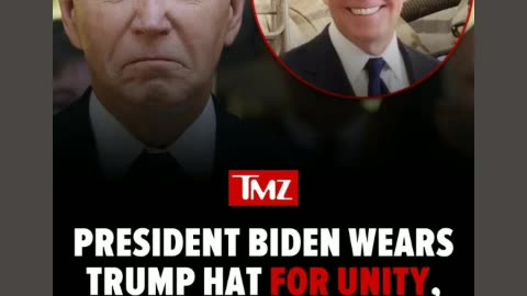 Wait what this can't be real joe biden wears trump maga cap 🧢 really 9/14/24