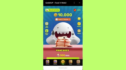 new mining mini app bot telegram gobblup-food