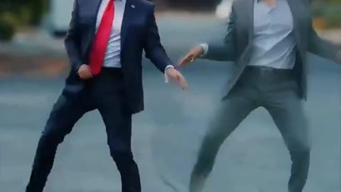 Elon Musk and Donald Trump Dance Off to Staying Alive -- (Haters will Claim it's AI)