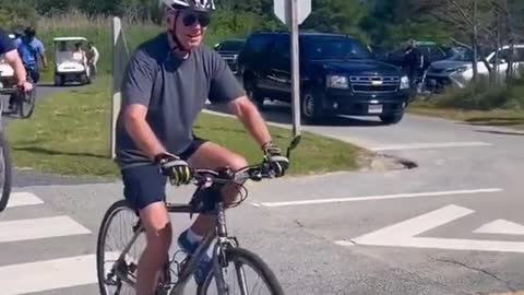 Joe Biden Falls Off His Bike#biden #joebiden #letsgobrandon #president