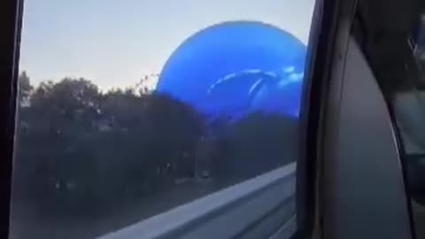 Taking the Monorail by the Las Vegas Sphere 🤩