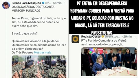 Toque para acordar cambada, vamos executar os comunistas... PT entra em desespero.