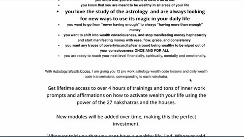 We should all be wealthy... Join me in Astrology Wealth Codes