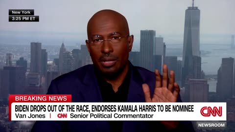 See Van Jones’ emotional reaction to Biden’s withdrawal