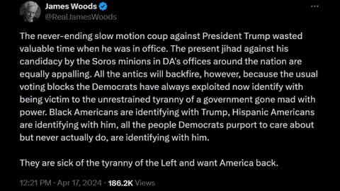 James Woods - Sick of the Tyranny