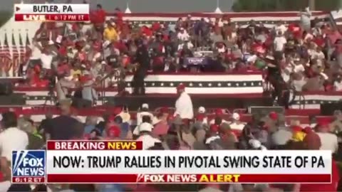 President Trump shot at Rally