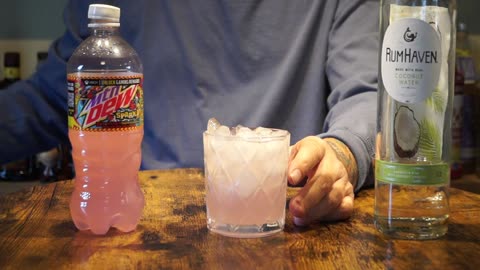 RumHaven Coconut Rum & Mtn Dew Spark Raspberry Lemonade