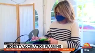 Australia's Channel 7 Sunrise Edwina Bartholomew Getting Vaccinated in Pregnancy