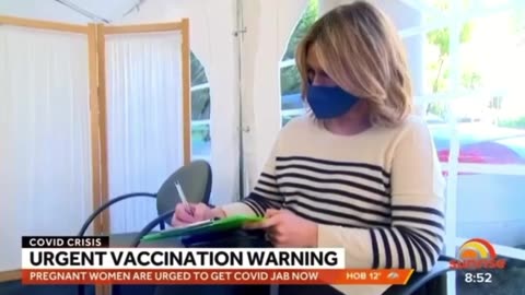 Australia's Channel 7 Sunrise Edwina Bartholomew Getting Vaccinated in Pregnancy