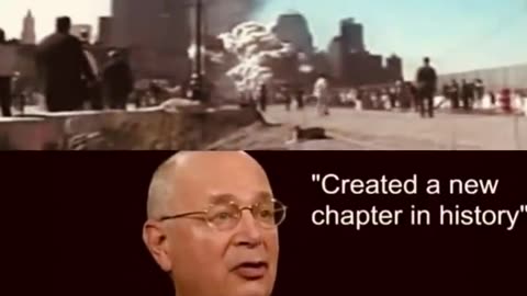 Klaus Schwabb in USA New York at 911 Twin Towers Attack - States New Trading Era