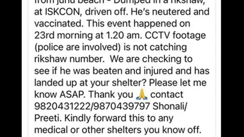 Kidnapped dog from Juhu Beach #doglover #rescuestraydogs #cat #animals #instastrays