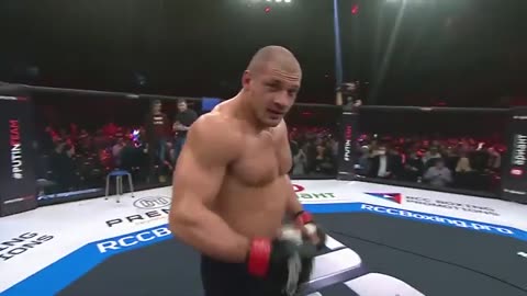 The White Hulk Russia vs Marcin Lazarz Poland MMA fight