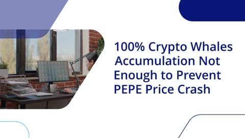 100% Crypto Whales Accumulation Not Enough to Prevent PEPE Price Crash