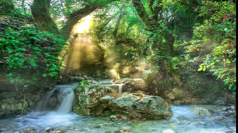 Video of pictures of rivers and waterfalls