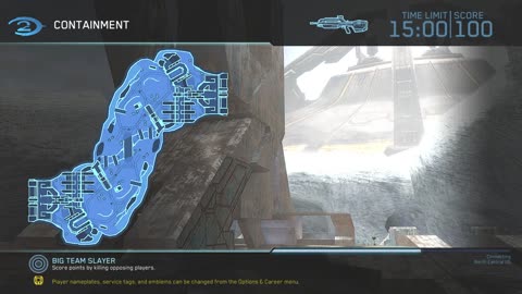 Halo 2 Classic Big Team - Big Team Slayer on Containment Multiplayer Gameplay