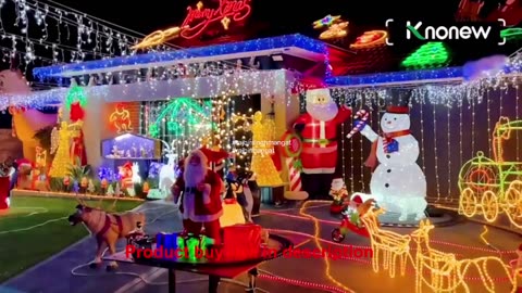 KNONEW Christmas Lights Outdoor 1216 LED 99ft 8 Modes