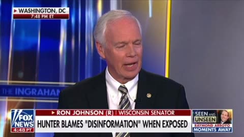 RON JOHNSON JOHNSON SHINING A LIGHT ON OUR COMPREHENSIVE & UNDISPUTED REPORT ON THE BIDEN LAPTOP