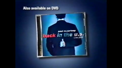 November 27, 2002 - Get Paul McCartney's 'Back in the U.S.' on CD & DVD