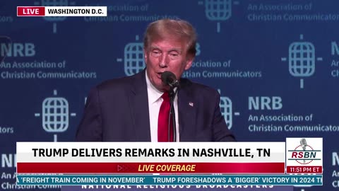 Trump Praises Evangelicals at Christian Broadcasters NRB Convention