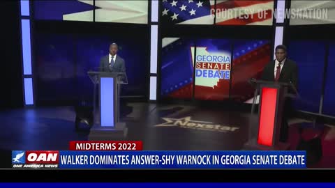 Walker dominates answer-shy Wanock in Georgia Senate debate