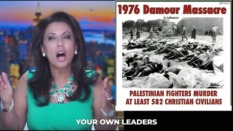 Brigitte Gabriel Condemns Christian Massacre IN Lebanon By Palestinians Muslims