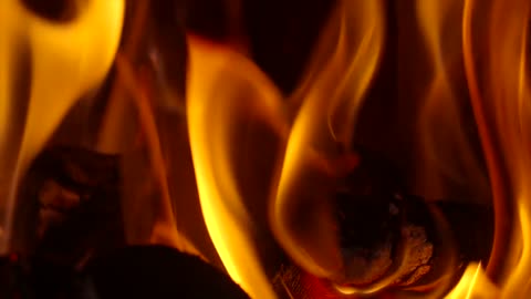 Warming Intense Slow Fire 4K Relaxing Screensaver