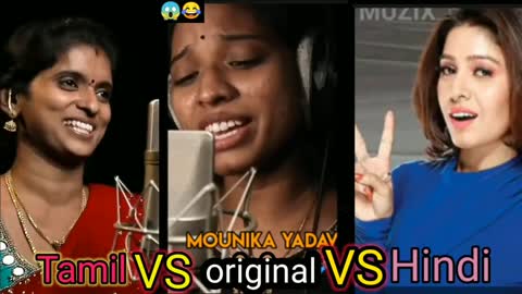 Saami Saami Song Hindi vs Tamil Telegu Mounika ❤️Sunidhi- Senthil Rajalakshmi