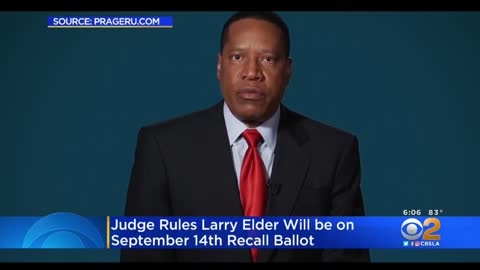 Larry Elder back on CA gubernatorial ballot after judge rules in his favour.