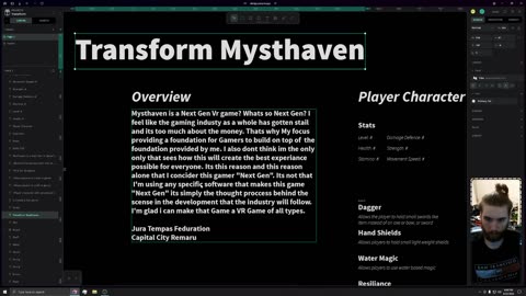 Transform Mysthaven (WT) Dev log 0