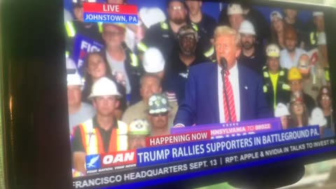 OAN trump on stump battleground Pennsylvania Friday 08/30/24 06:03 pm