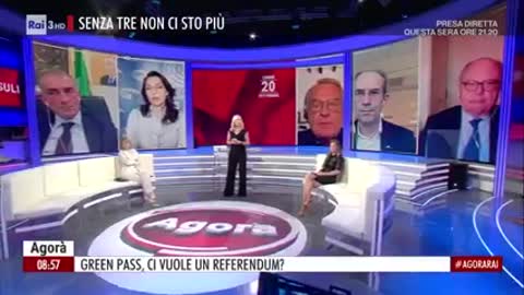 Panico a Rai 3, Alberto Contri contro il green pass e molte menzogne sui vaccini