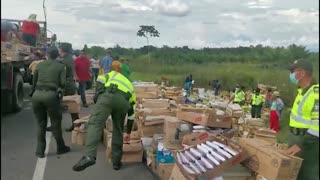 Video: Se quedó dormido y despertó volcado en una vía de Santander