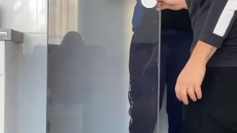 Man Walks Straight Into Transparent Door