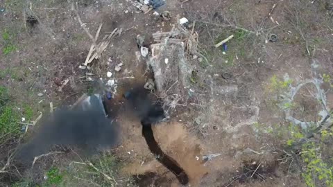 Ukraine war - Cleaning of the dugout by NM DNR attack aircraft