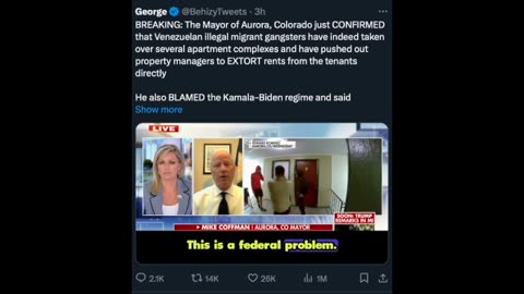 Mayor Of Aurora, Colorado Confirms That Venezuelan Gangs Have Indeed Taken Over Apartment ....