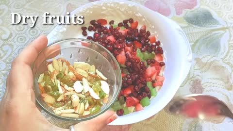 fruit cream salad- indian dessert recipe