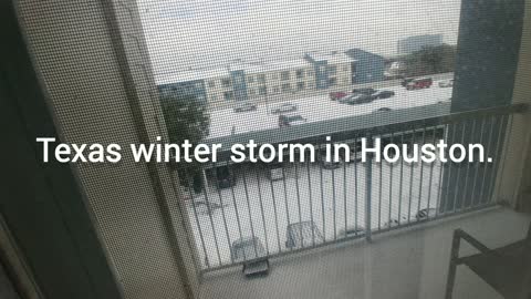 Texas winter storm in Houston 2021