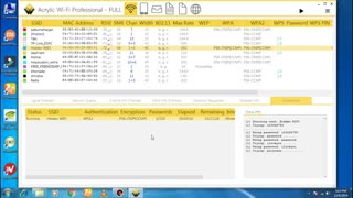 Hack wifi password using Acrylic wifi professional on pc