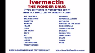 Ivermectin - Cures all cancers, Diabetes, Aids, Eye sight, Arthritis, Infections