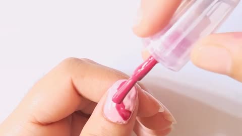 Easy nail art using Safety pin #nailart #naildesign #youtubeshorts