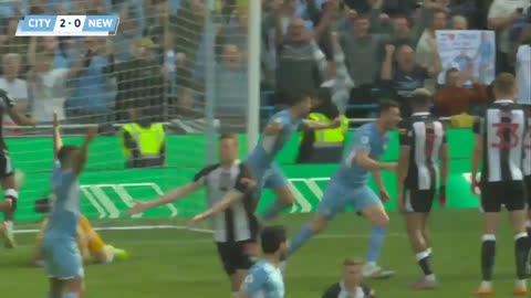 Man City 50 Newcastle Sterling Laporte Rodri Foden goals | Highlights