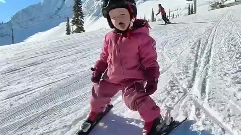 2 year old baby 🎿🎿