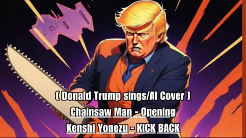 [Donald Trump sings/AI Cover] Chainsaw Man Opening Kenshi Yonezu 米津玄師 - KICK BACK