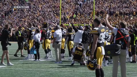 The heartwarming Iowa Hawkeye Wave football tradition