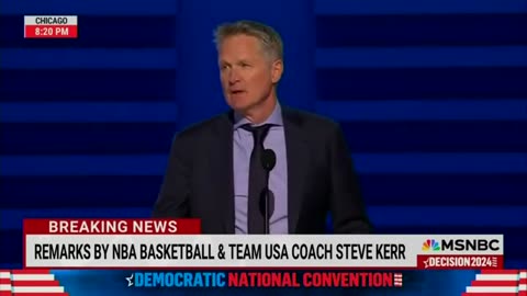 Steve Kerr Delivers 'Night Night' Message to Trump at DNC, Channeling Steph Curry