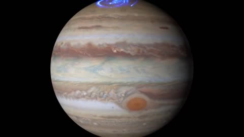 Hubble Tracks Bright Auroras on Jupiter